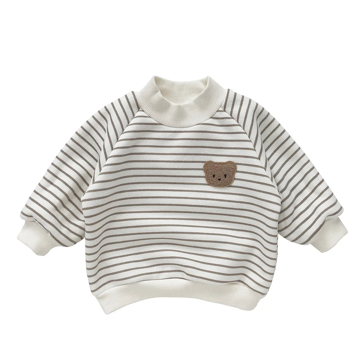 Stripes and Bear Cotton Blend Toddler Set 2PCS