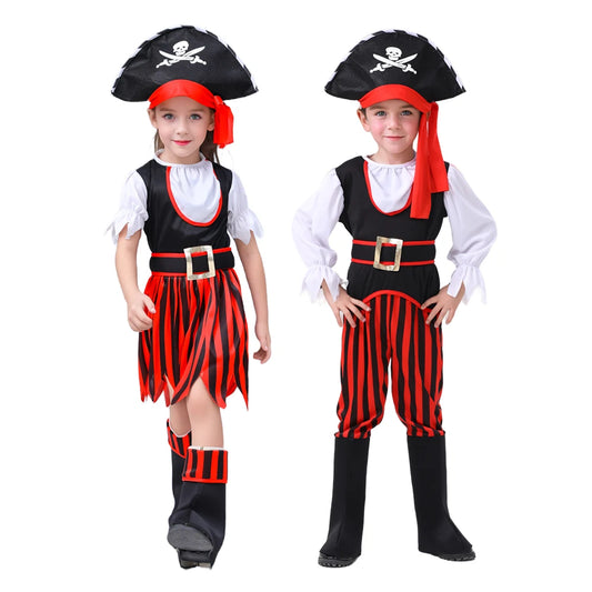 Caribbean Captain Pirate Boys and Girls Costume