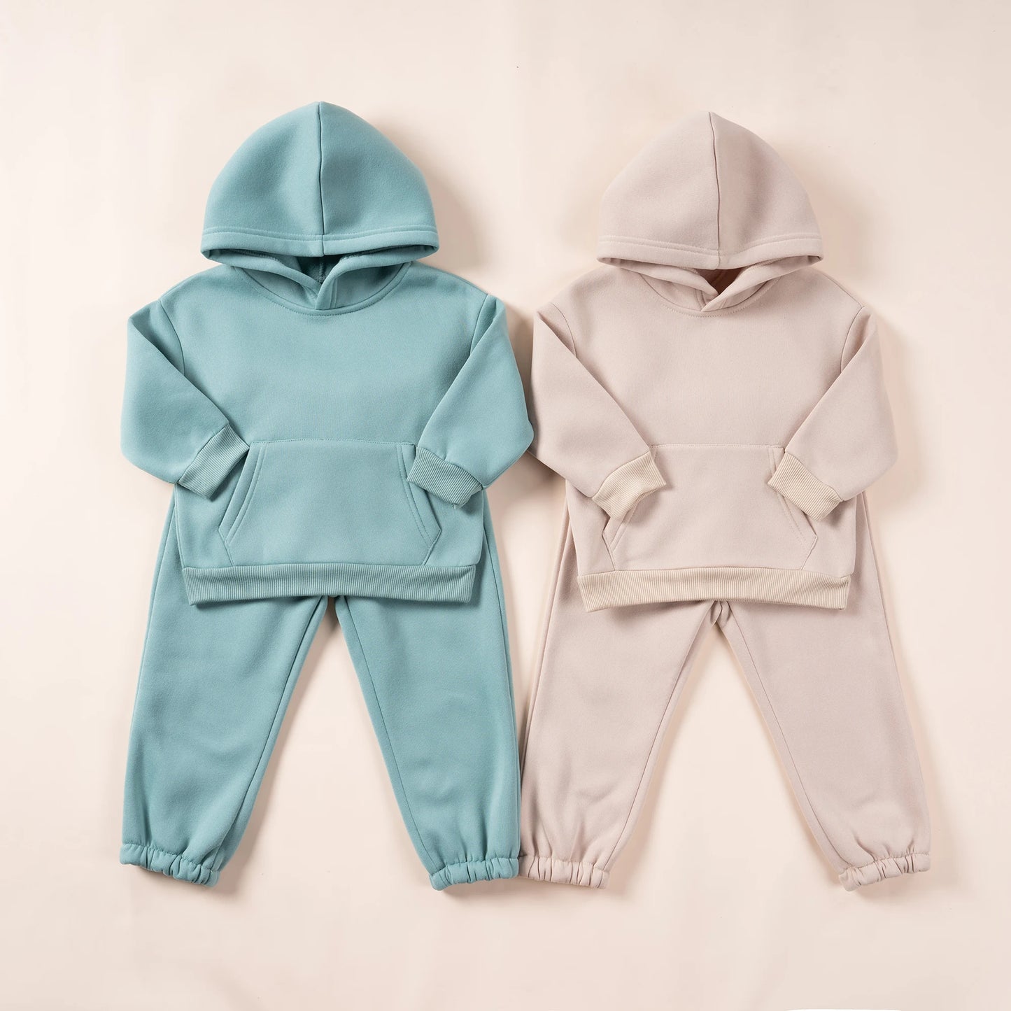 kids 2024 Autumn Spring Children's Hooded Tracksuit Sets 0-6 years