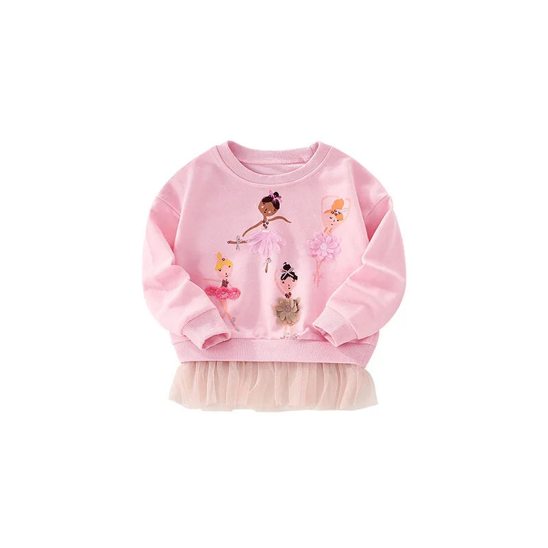 Bailarina Mädchen-Sweatshirts im Feen-Stil, 2–7 Jahre.