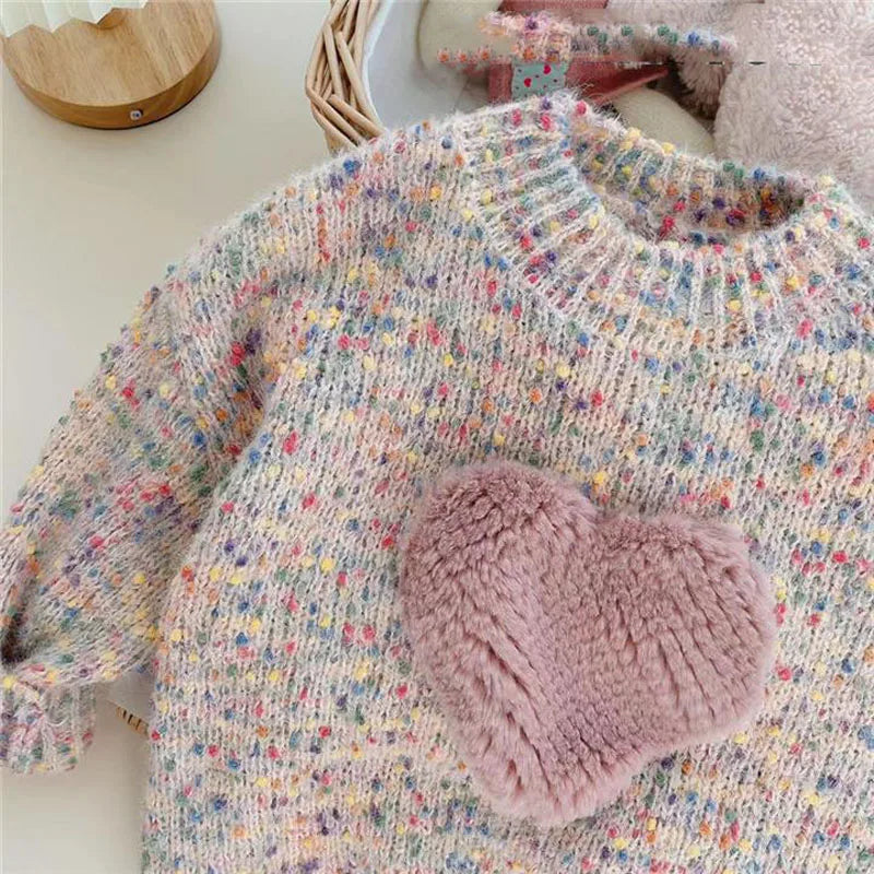 Fashionable Knitted Sweater For Girls - Free Shipping