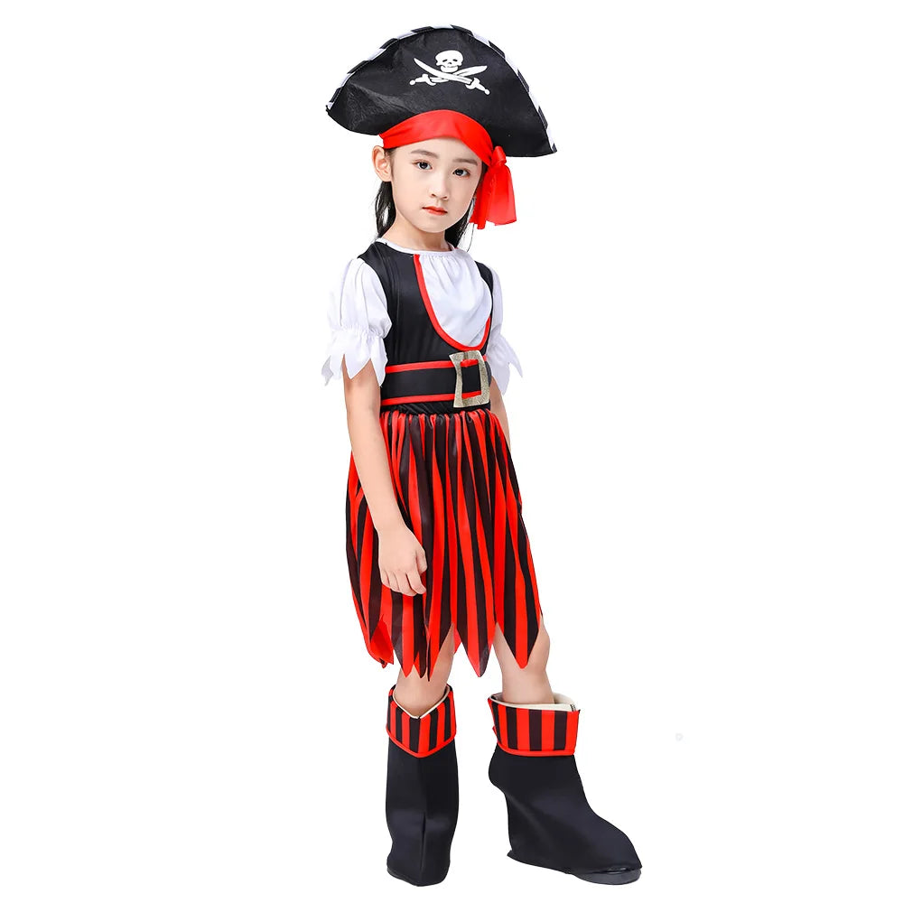 Caribbean Captain Pirate Boys and Girls Costume