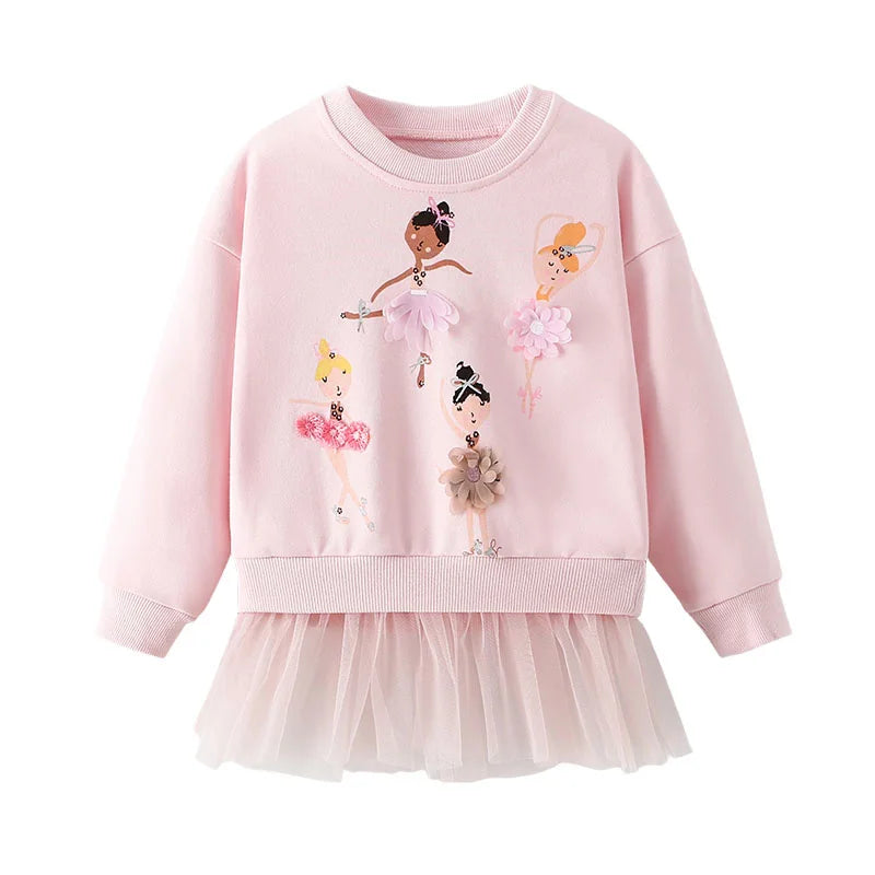 Bailarina Mädchen-Sweatshirts im Feen-Stil, 2–7 Jahre.