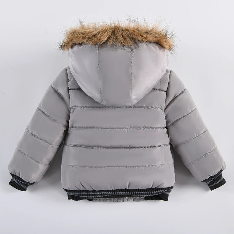 Kids Autumn- Winter Down Parka Warm Fur Collar Fashionable Jackets-Free Shipping above 20 Euros.