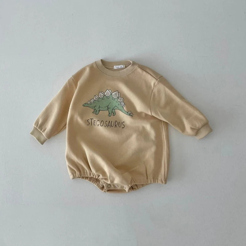 Unisex Baby Dinosaur Sweatshirt Korean Romper!