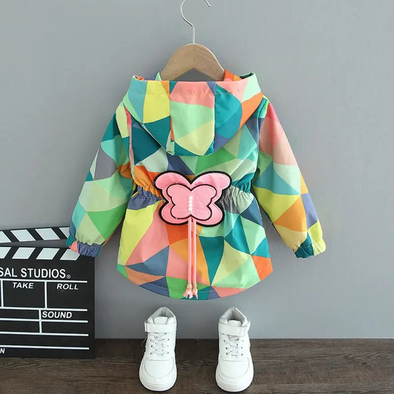 Girls Pattern Print Spring_Summer Jacket 2024 -Free Shipping ordering 2 pieces