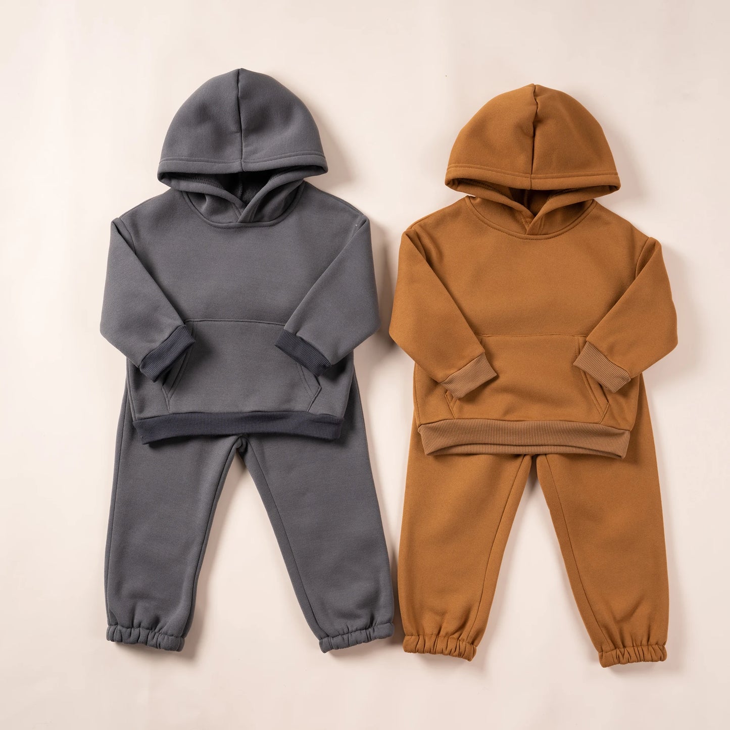 kids 2024 Autumn Spring Children's Hooded Tracksuit Sets 0-6 years