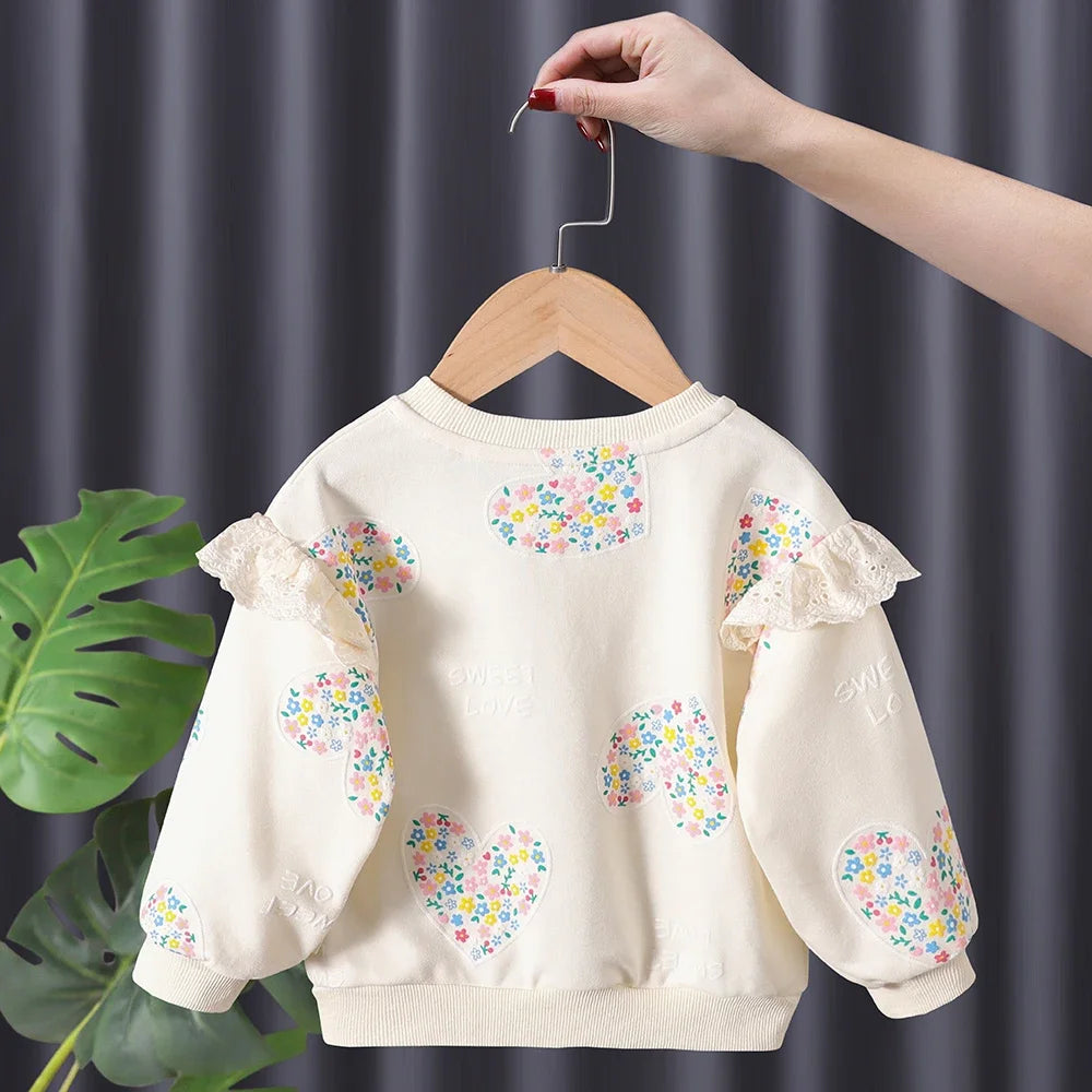 Toddler Girl Cotton Sweatshirt