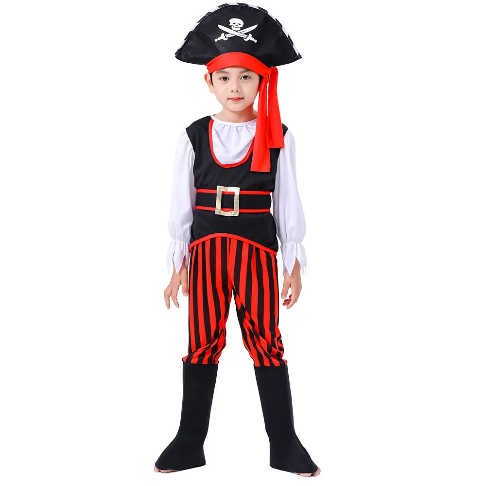 Caribbean Captain Pirate Boys and Girls Costume