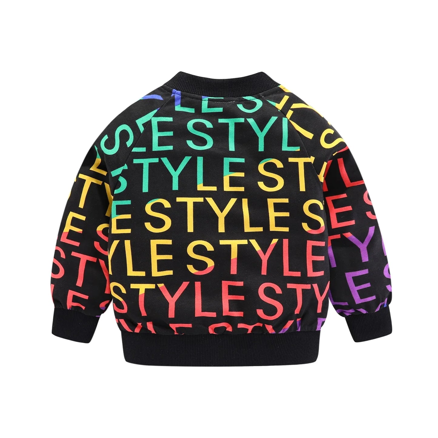 Boys and Girls Jacket featuring Letter Star Colourful Prints