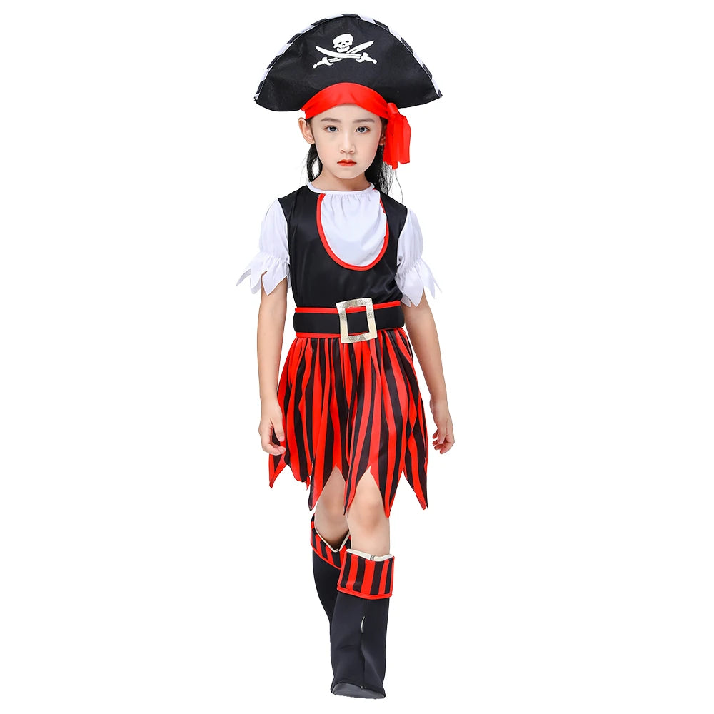 Caribbean Captain Pirate Boys and Girls Costume