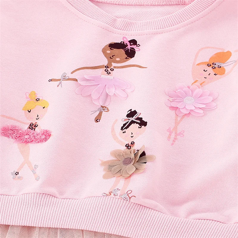 Bailarina Mädchen-Sweatshirts im Feen-Stil, 2–7 Jahre.