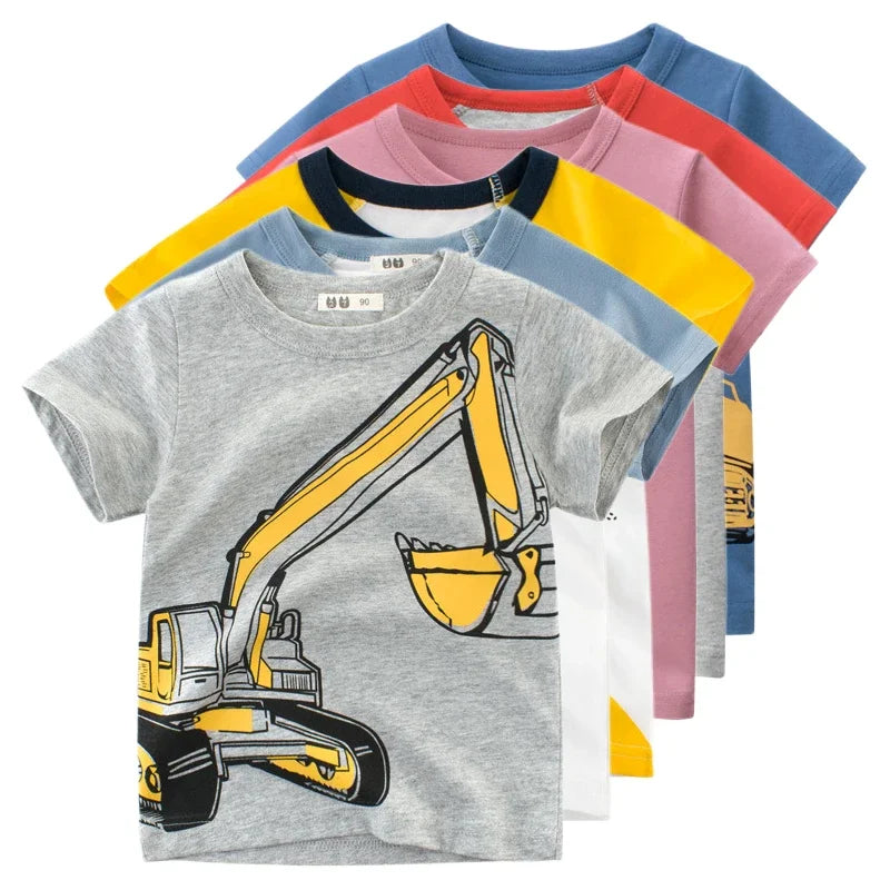 Boys Cartoon Print T-Shirt, ages 2-10Y.