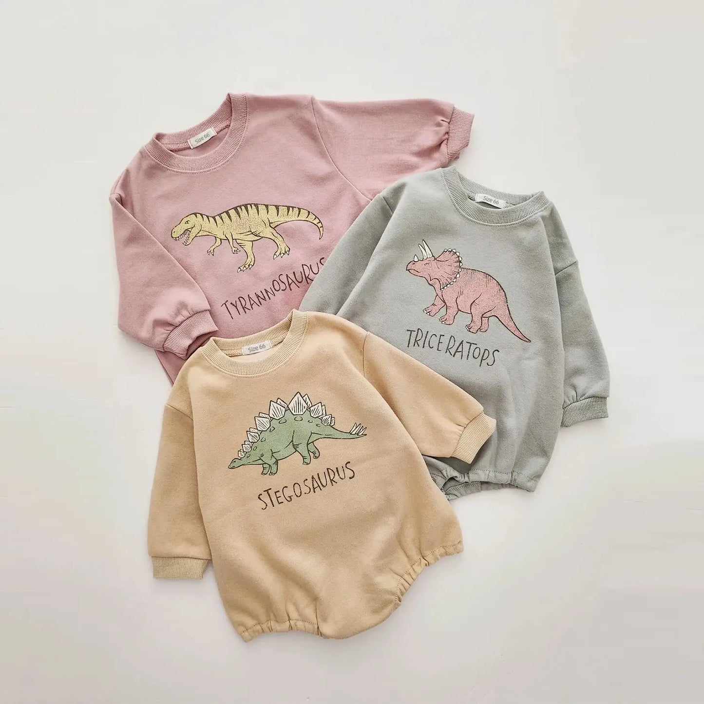 Unisex Baby Dinosaur Sweatshirt Korean Romper!