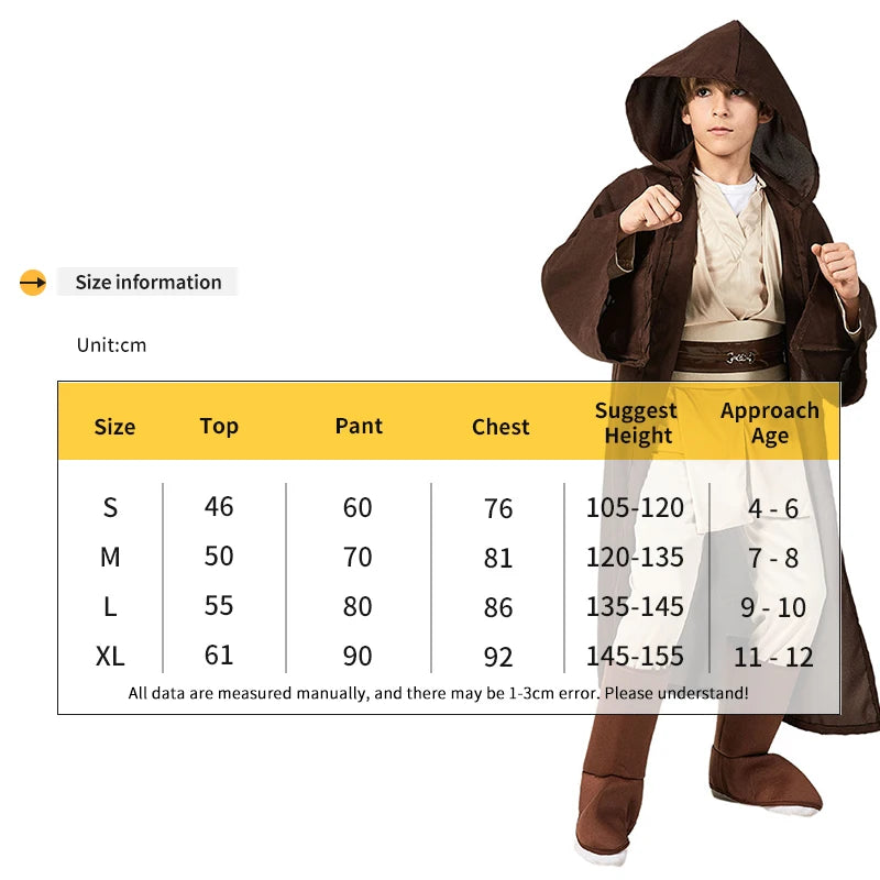 Obi Wan Jedi Hero Costume. Available in sizes S to XL