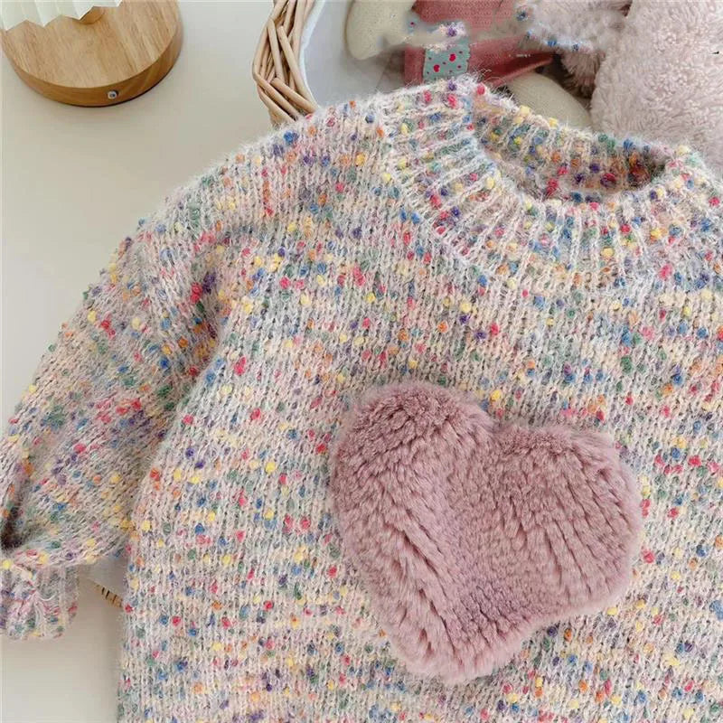 Fashionable Knitted Sweater For Girls - Free Shipping