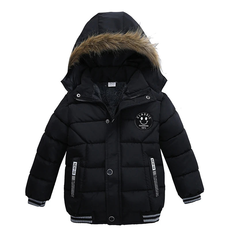 Kids Autumn- Winter Down Parka Warm Fur Collar Fashionable Jackets-Free Shipping above 20 Euros.