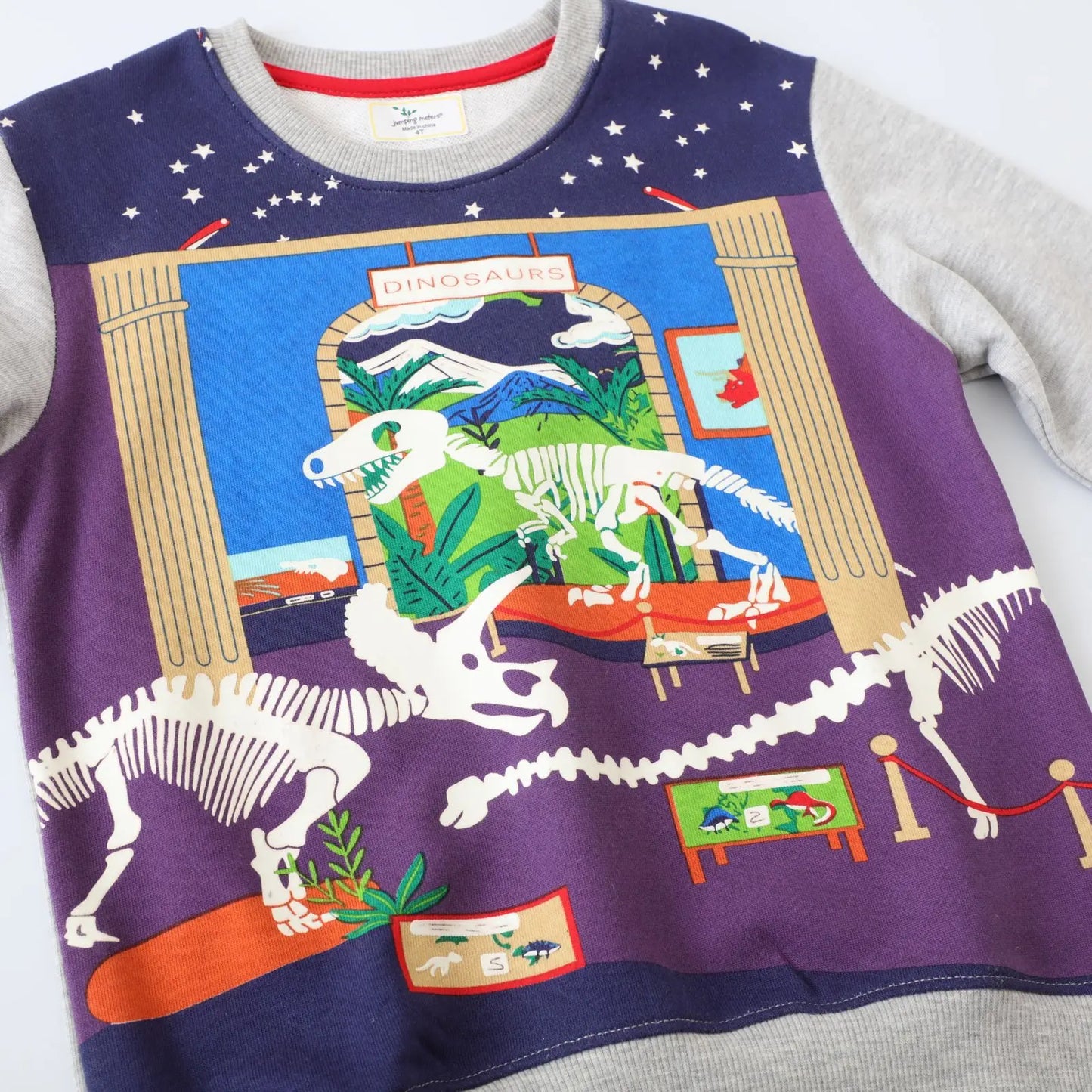 2024 Luminous Neon Dino Sweatshirt for Kids.