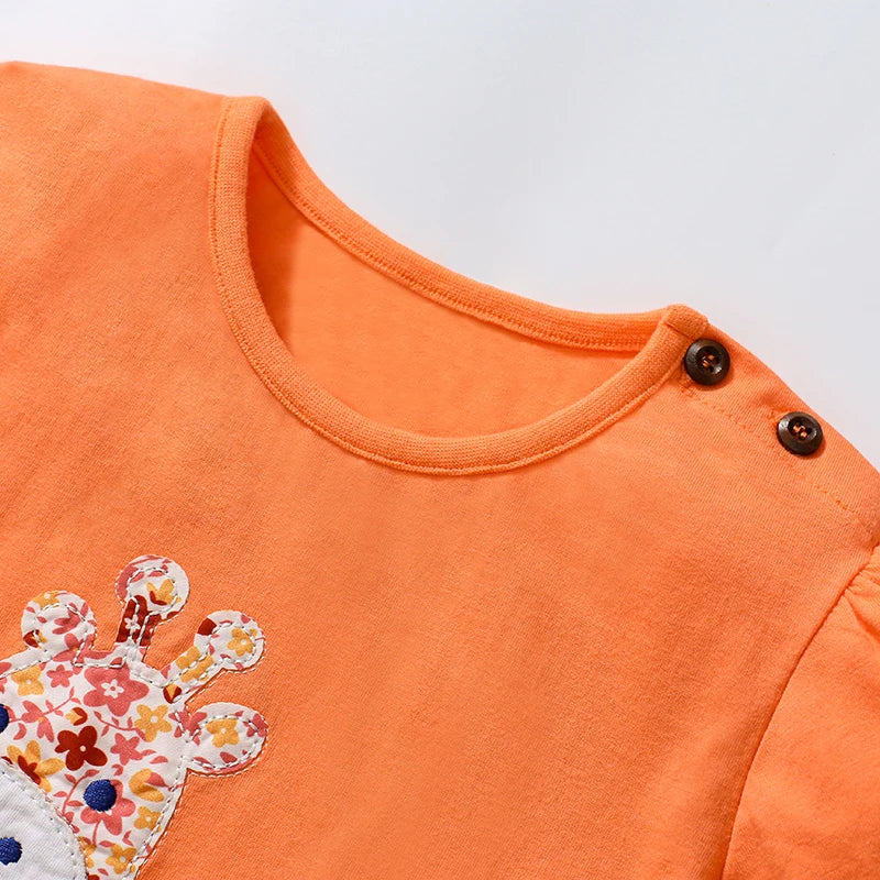 2024 Toddler Cartoon Giraffe Tops T-Shirts