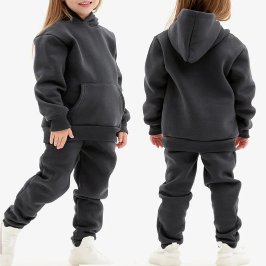 kids 2024 Autumn Spring Children's Hooded Tracksuit Sets 0-6 years