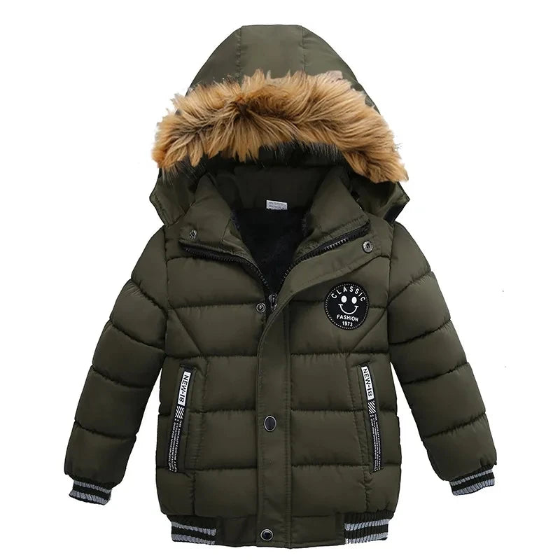 Kids Autumn- Winter Down Parka Warm Fur Collar Fashionable Jackets-Free Shipping above 20 Euros.