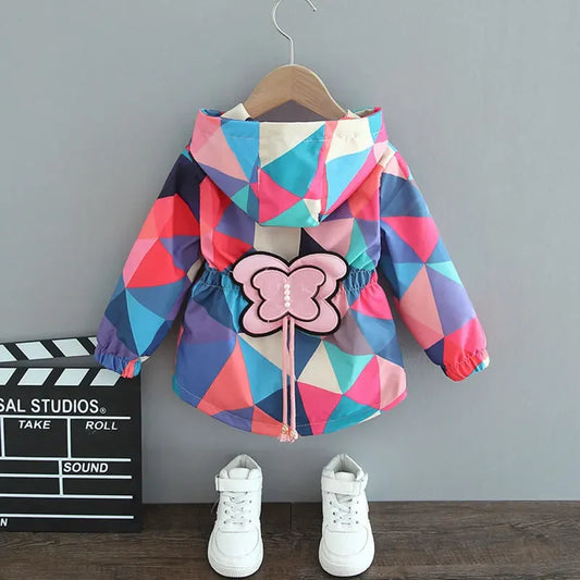 Girls Pattern Print Spring_Summer Jacket 2024 -Free Shipping ordering 2 pieces