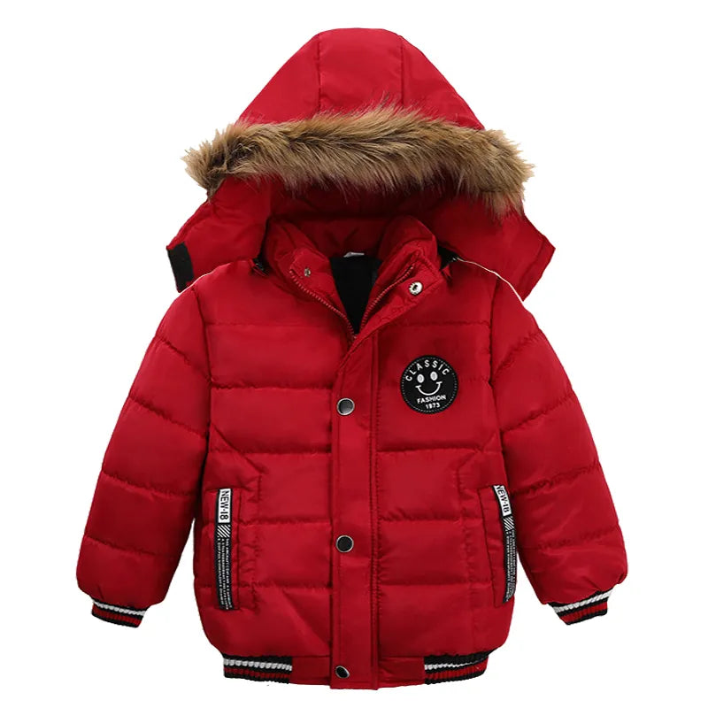 Kids Autumn- Winter Down Parka Warm Fur Collar Fashionable Jackets-Free Shipping above 20 Euros.