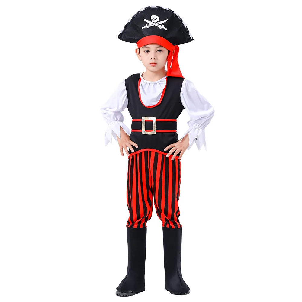 Caribbean Captain Pirate Boys and Girls Costume