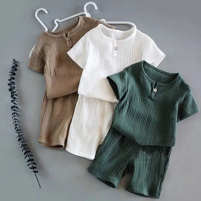 Cotton Linen Breathable Kids Sets! Spring- Summer 2024