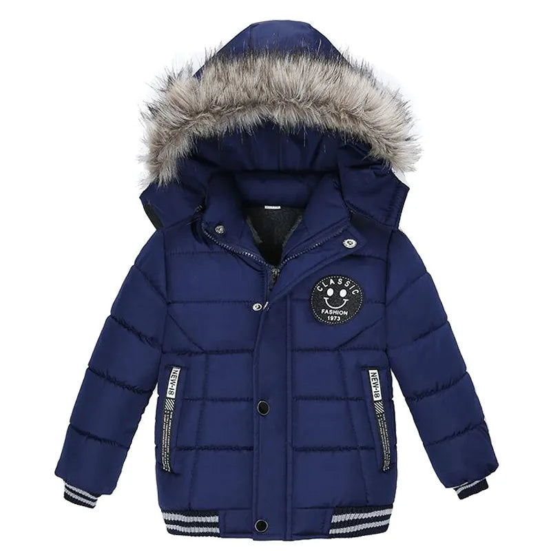 Kids Autumn- Winter Down Parka Warm Fur Collar Fashionable Jackets-Free Shipping above 20 Euros.