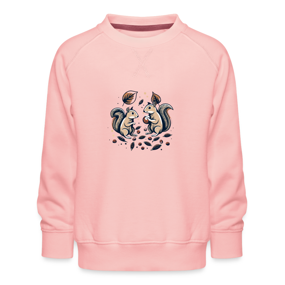 Kids’ Premium Sweatshirt "Squirrels" - crystal pink