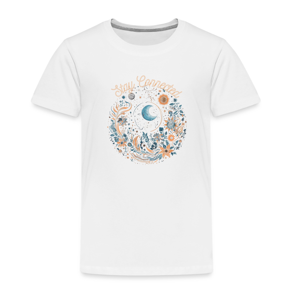 Kids' Premium T-Shirt "Stay Connected" - white