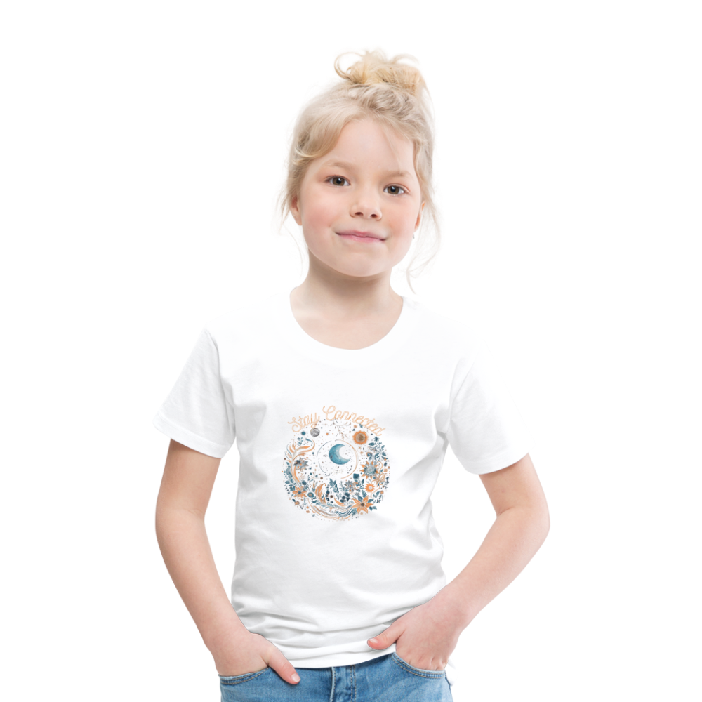 Kids' Premium T-Shirt "Stay Connected" - white