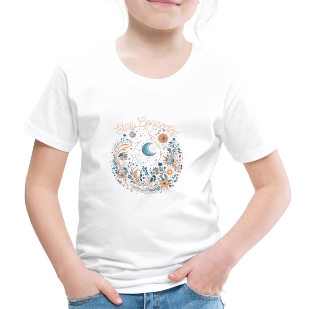 Kids' Premium T-Shirt "Stay Connected" - white