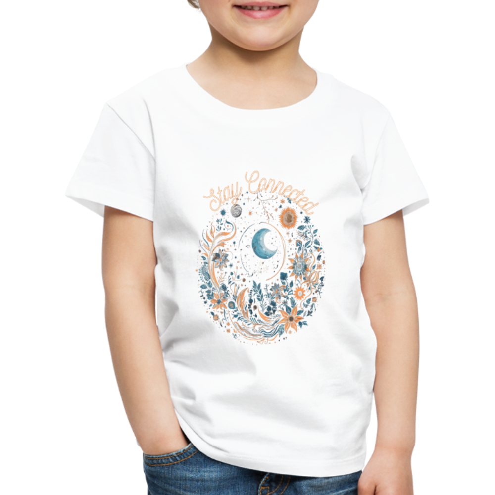 Kids' Premium T-Shirt "Stay Connected" - white