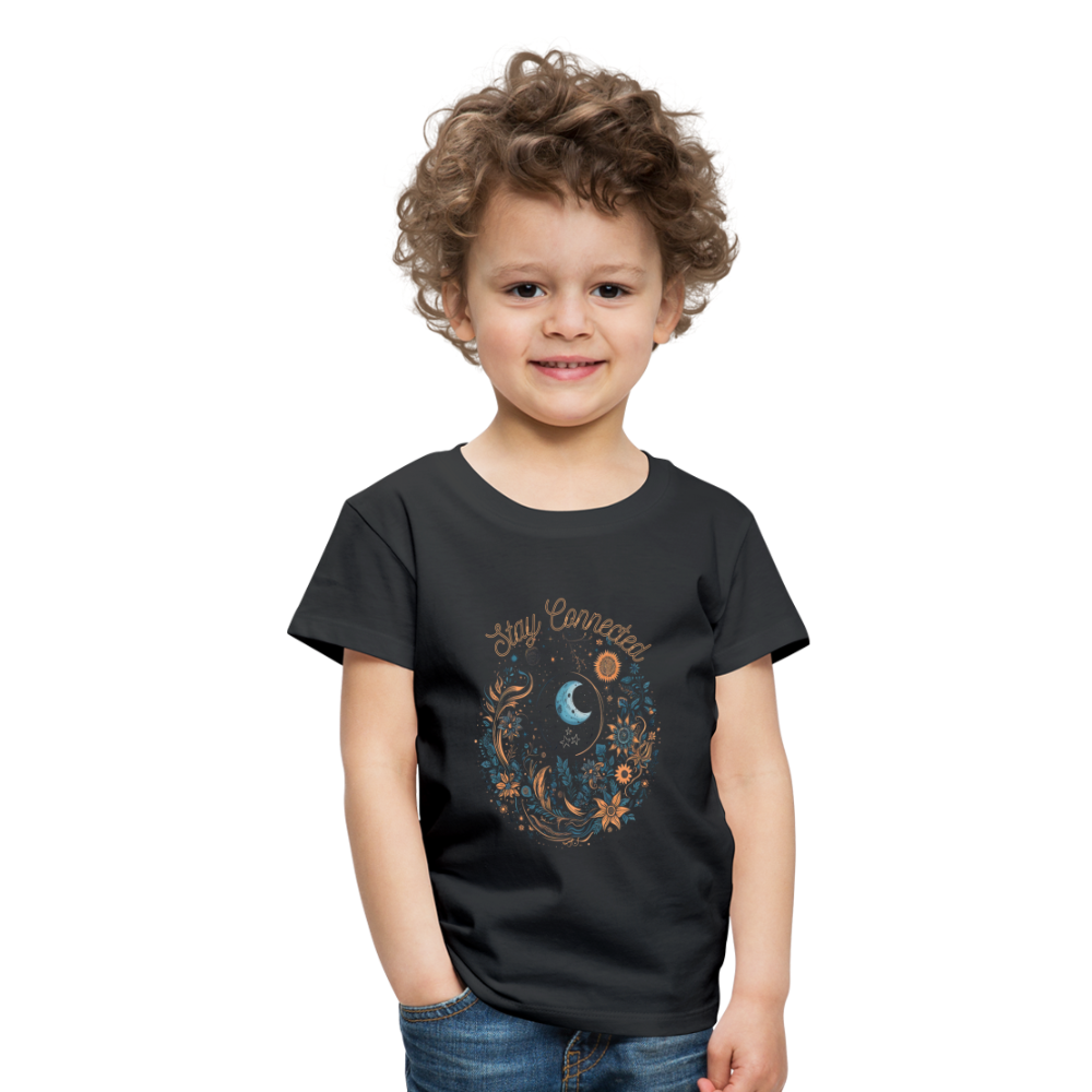 Kids' Premium T-Shirt "Stay Connected" - black