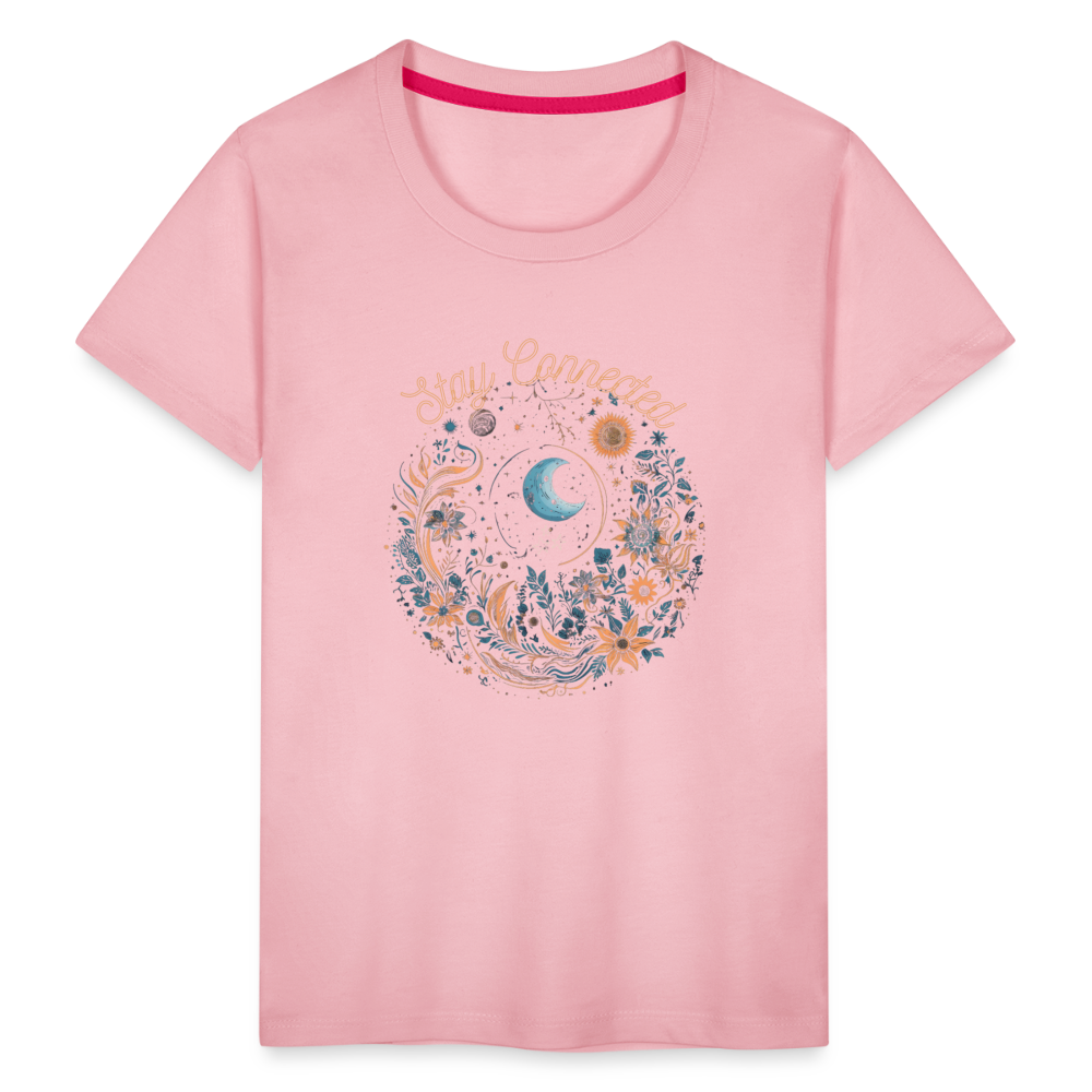 Kids' Premium T-Shirt "Stay Connected" - rose shadow